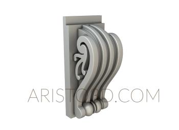 Corbels (KR_0592) 3D model for CNC machine